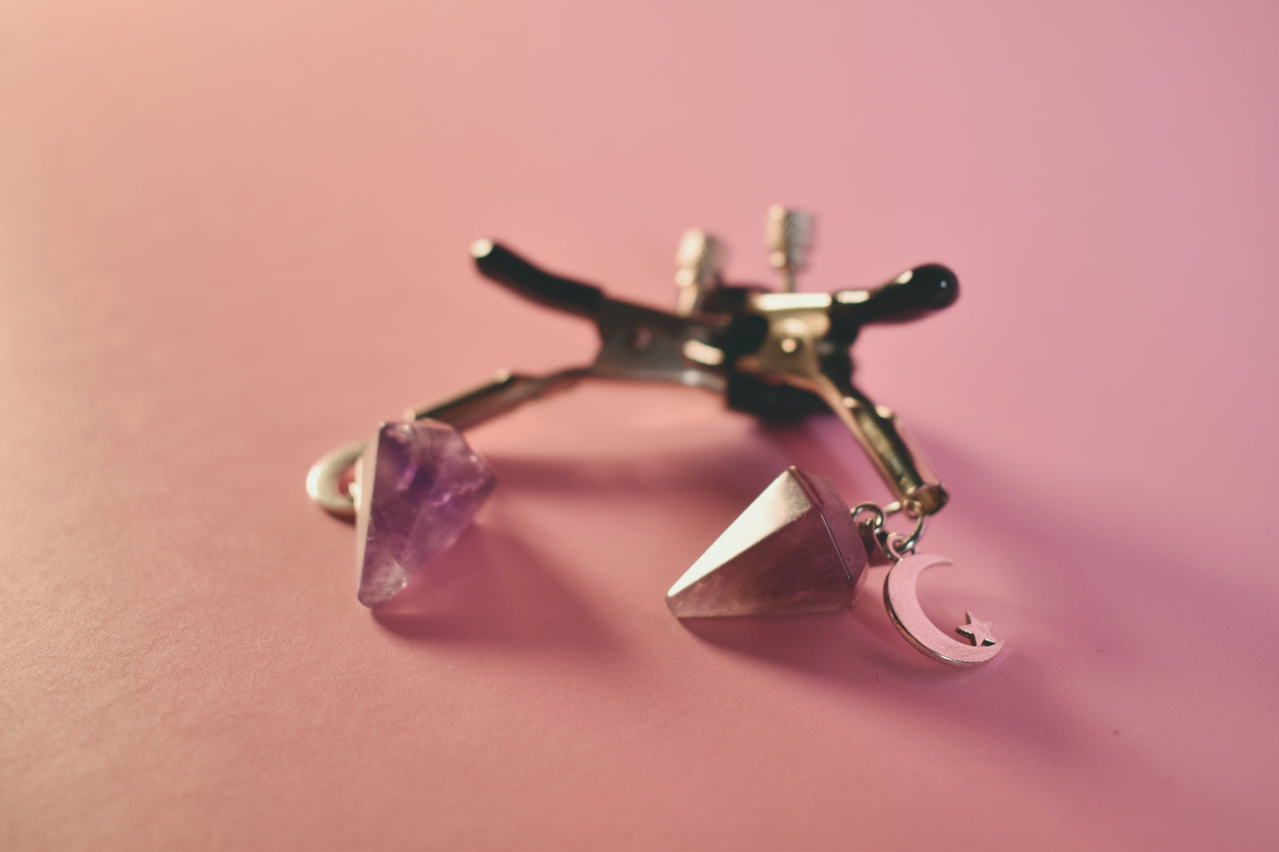 Amethyst Nipple Clamps