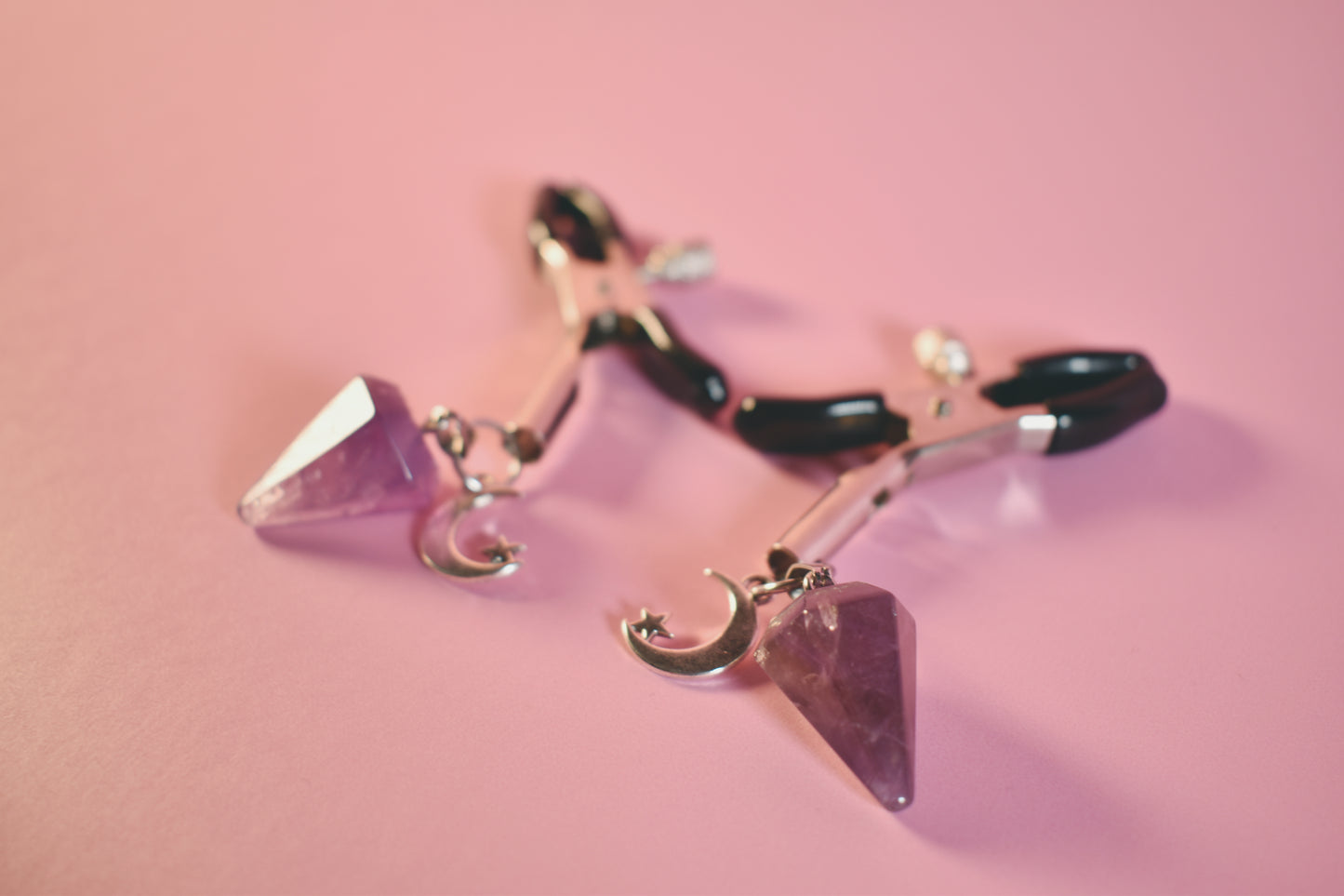 Amethyst Nipple Clamps