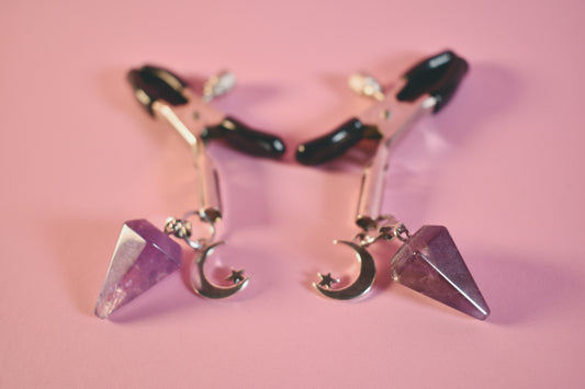 Amethyst Nipple Clamps