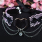 Pink Heart Extra Choker