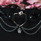 Black Heart Extra Choker