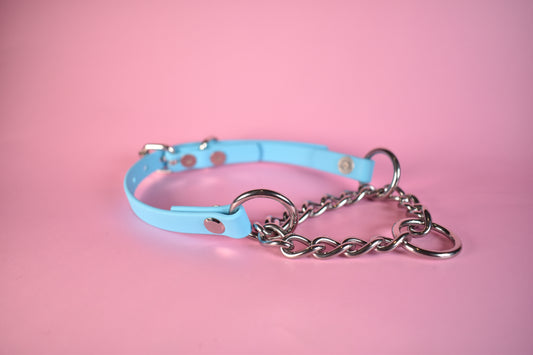 Baby Blue Biothane Martingale 1/2 Inch