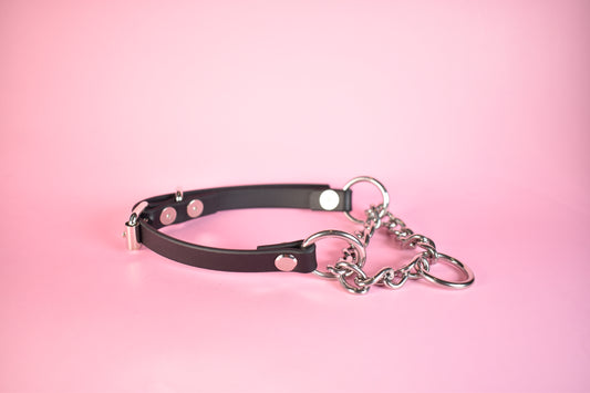 Black Biothane Martingale 1/2 Inch