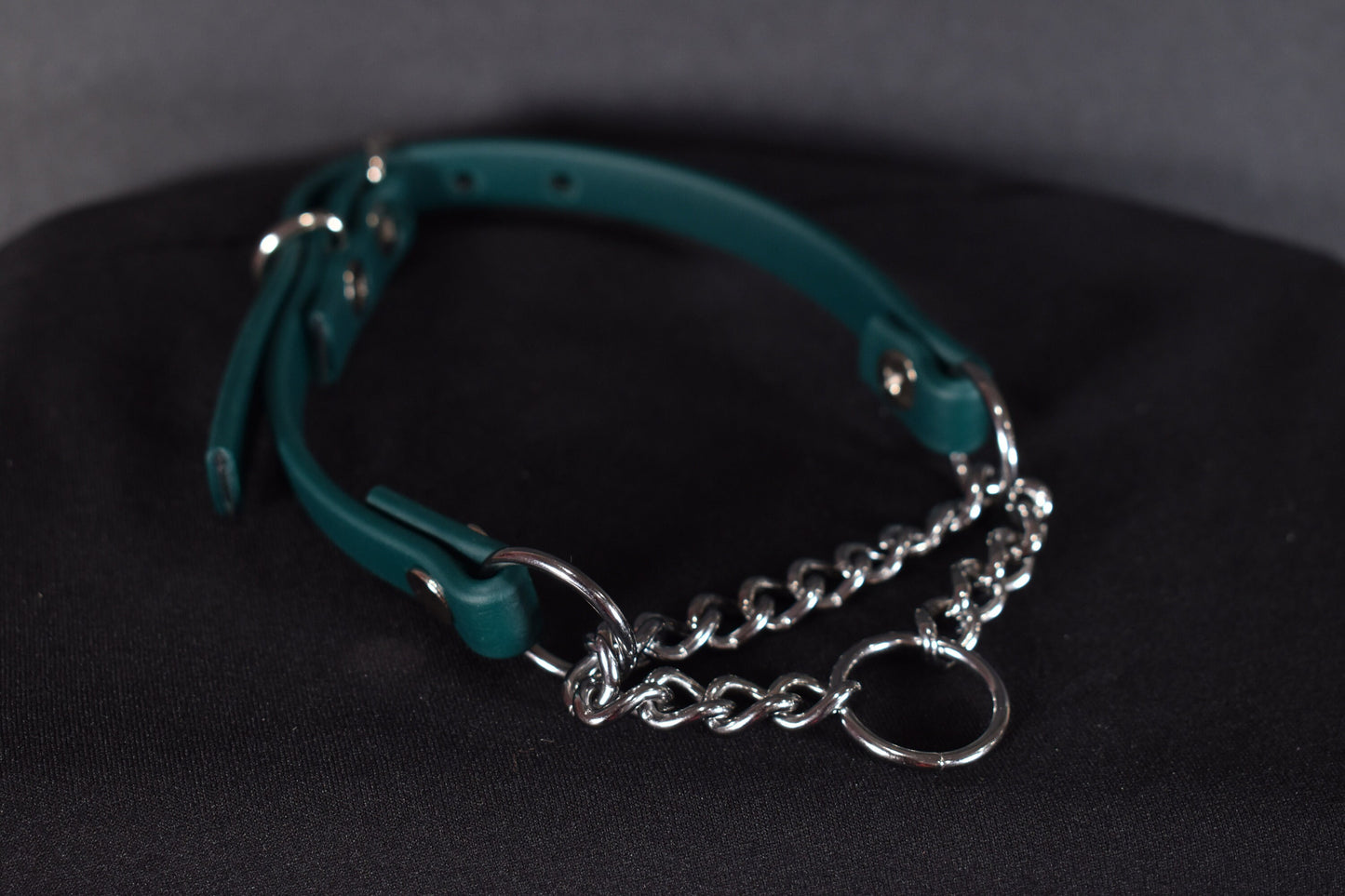 Dark Green Biothane Martingale 1/2 Inch