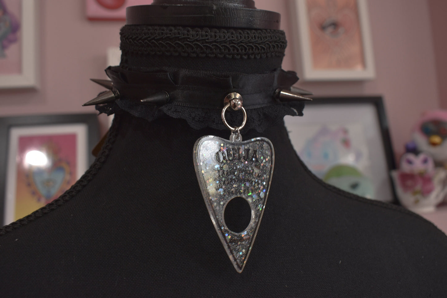 Spooky Ouija Spiked Choker