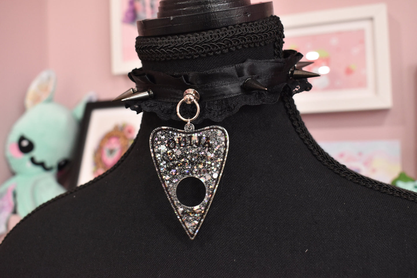 Spooky Ouija Spiked Choker