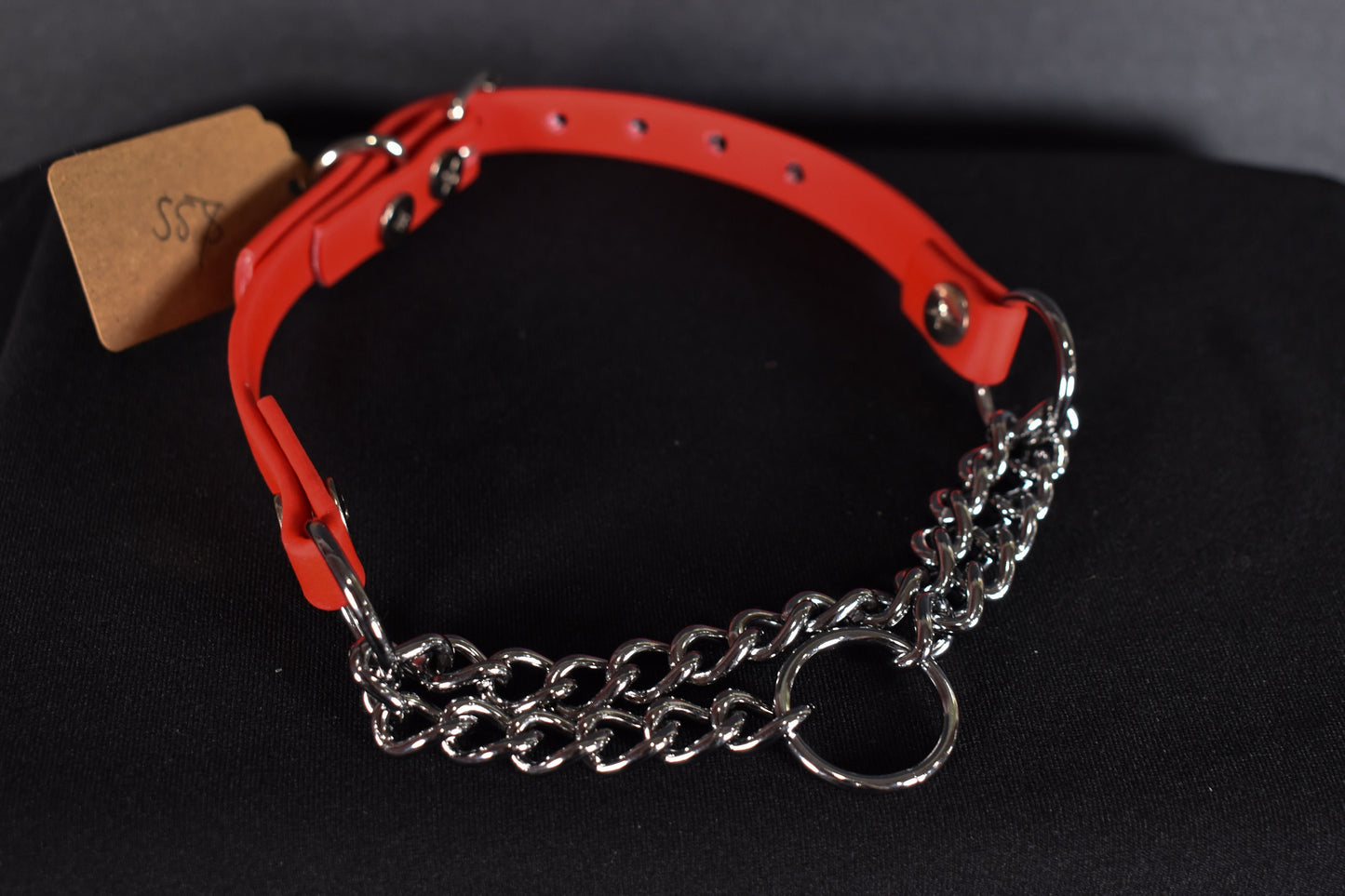 Red Biothane Martingale 1/2 Inch
