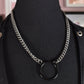 Black Kitty Ring Necklace / Stainless Steel Chain (Not The Ring See Description)