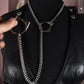 Silver Kitty Ring Slip Chain / Fashion Version