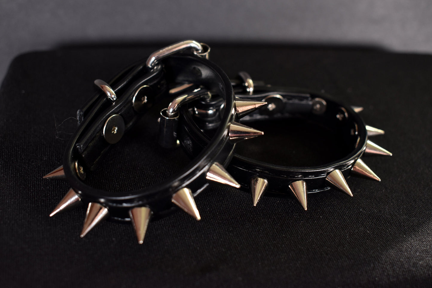 Biothane Short Spiked Cuffs