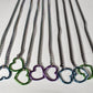 Heart Ring Slip Chain Various Colors / Fashion Version