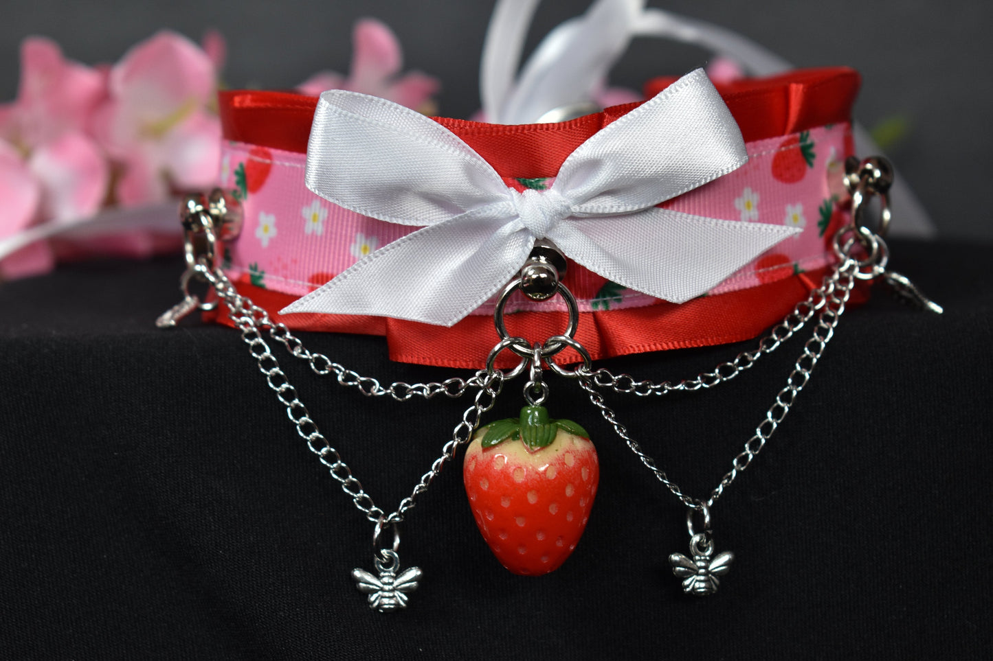 Spring Strawberry Choker