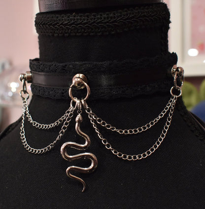 Black Snake Chain Choker