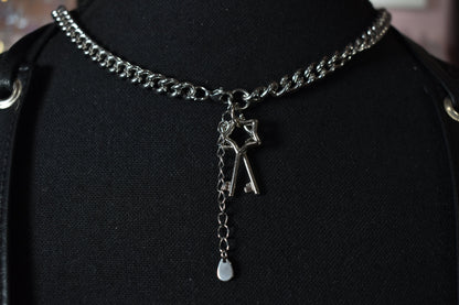 Star Lock Necklace / Stainless Steel Chain (Not The Lock)