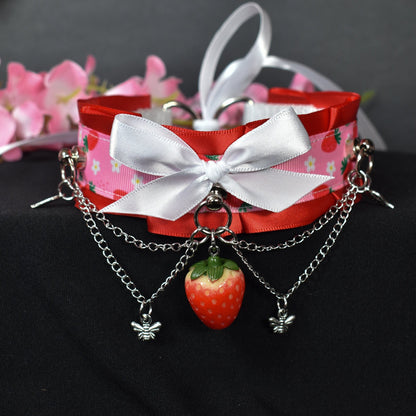 Spring Strawberry Choker