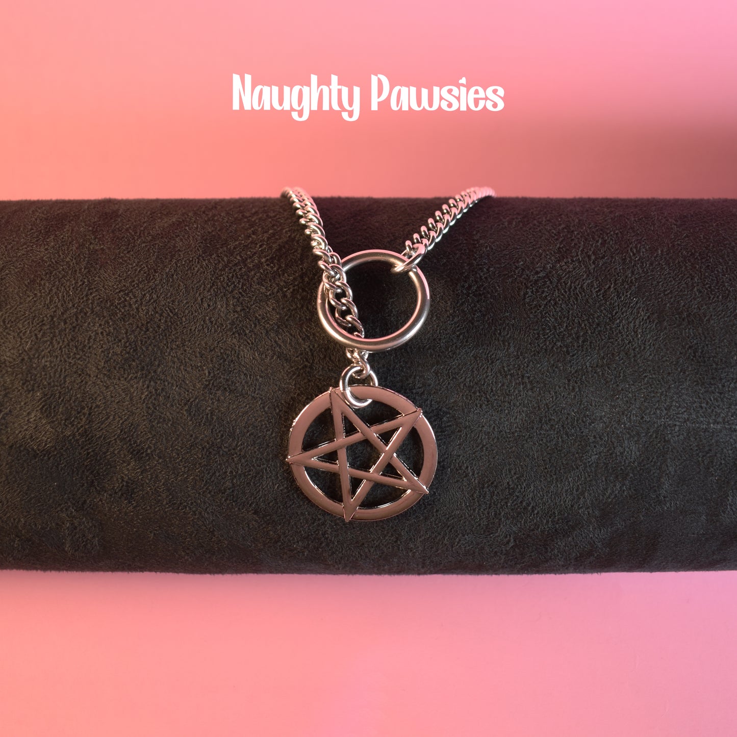 Silver Pentagram Ring Slip Chain