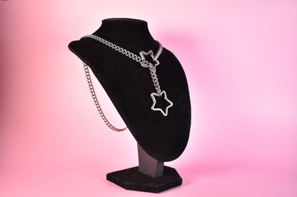 Silver Star Ring Slip Chain / Tug Proof Version