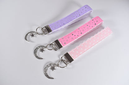 Pastel Night Keychains / Wrist Key Chain