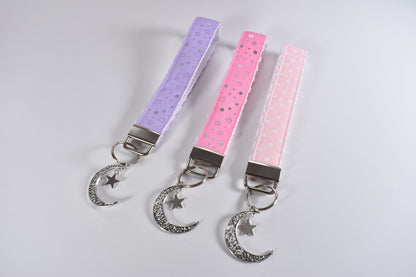 Pastel Night Keychains / Wrist Key Chain