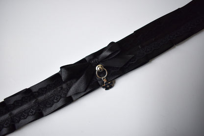 Black Flower Choker