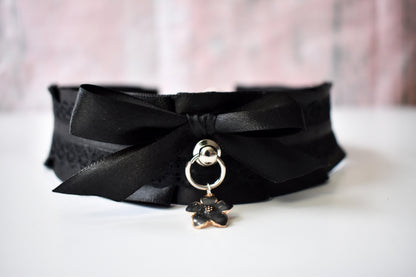 Black Flower Choker