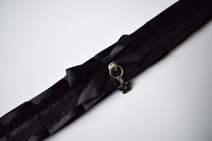 Black Flower Choker