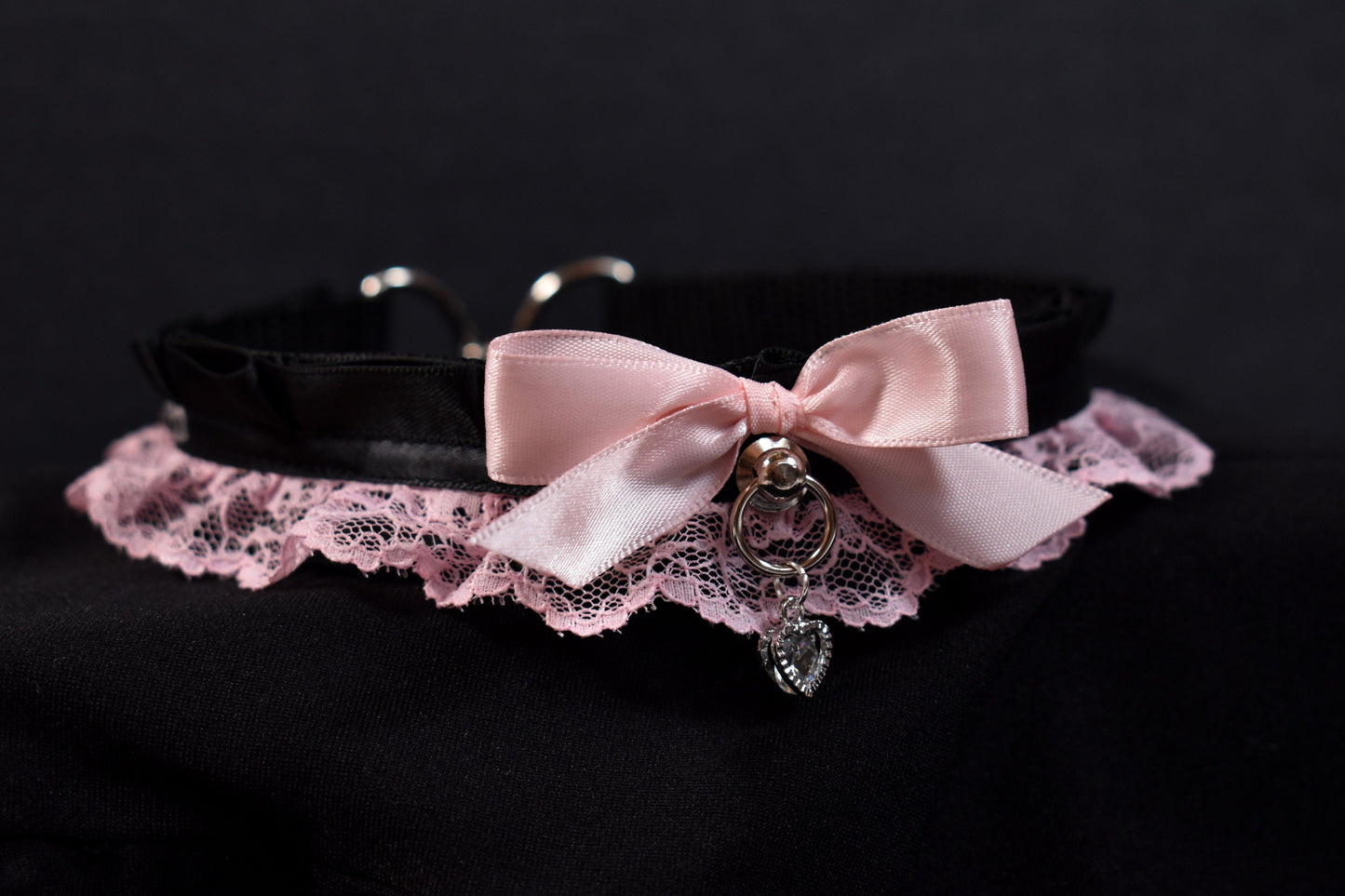 Pink Pastel Goth Lace Choker