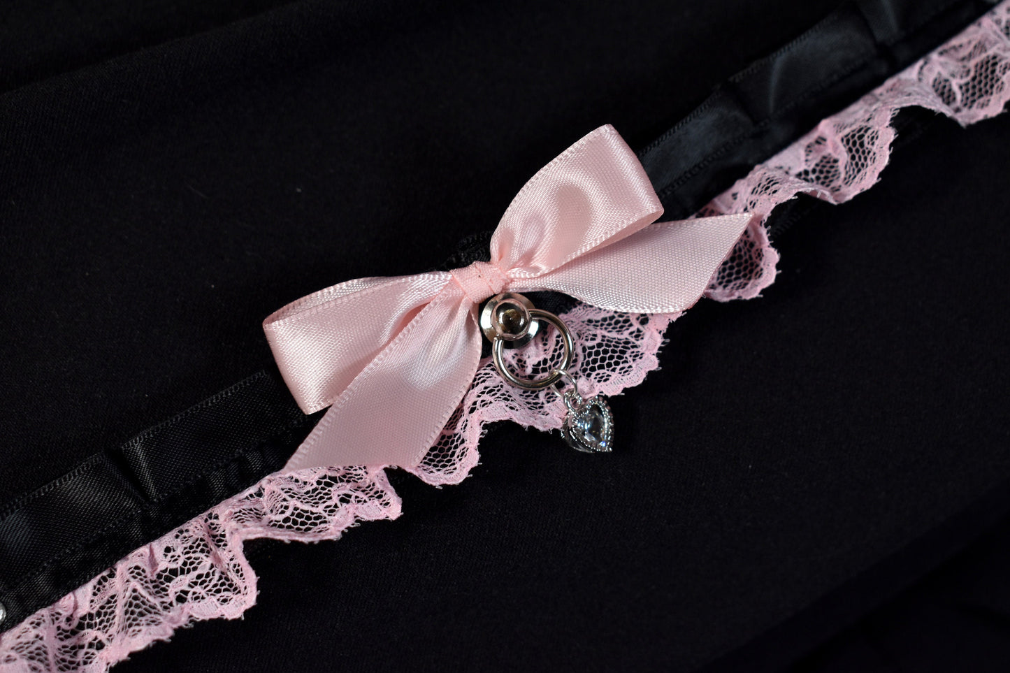 Pink Pastel Goth Lace Choker