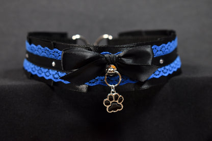 Blue Paw Choker