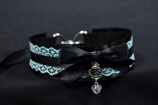 Pastel Goth Aqua Choker