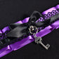 Purple Key Choker 2