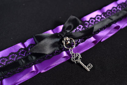 Purple Key Choker 2