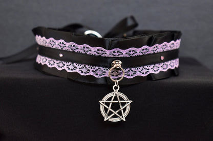 Lavender Pentacle Choker