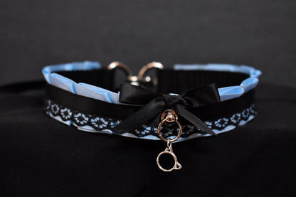 Light Blue Kitty Choker