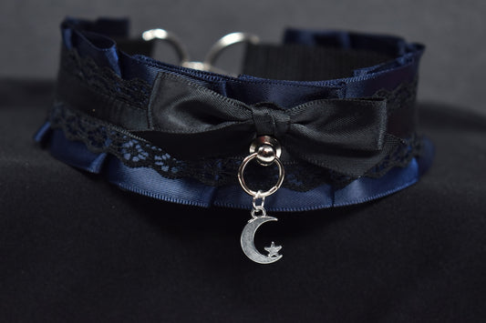 Navy Moon Choker