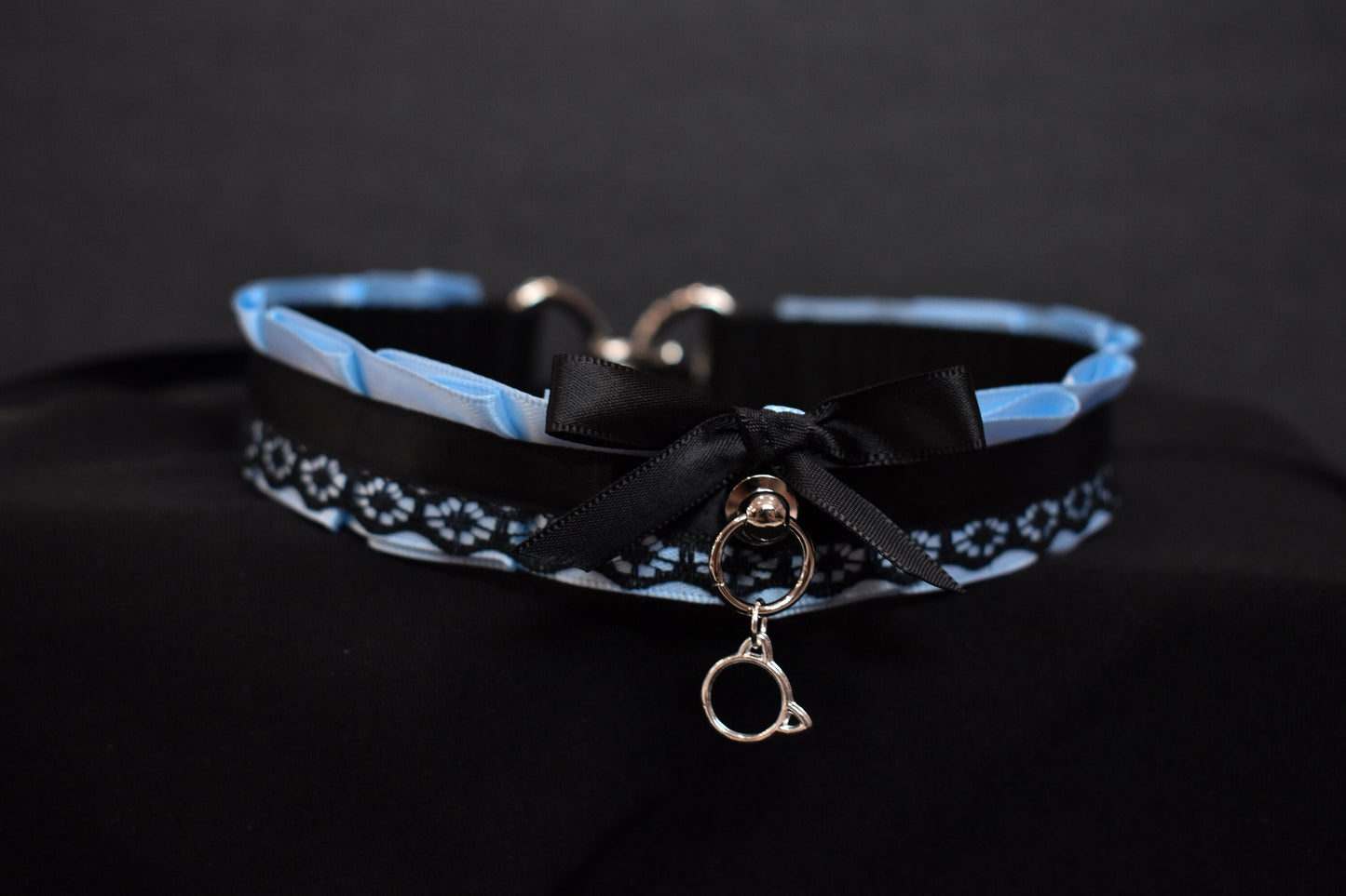 Light Blue Kitty Choker