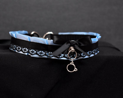 Light Blue Kitty Choker