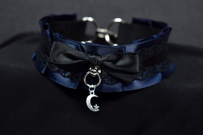 Navy Moon Choker