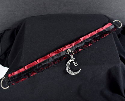 Red Moon And Star Choker