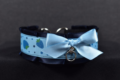 Blue Strawberry Choker