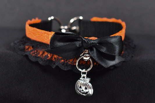 Spooky Pumpkin Choker