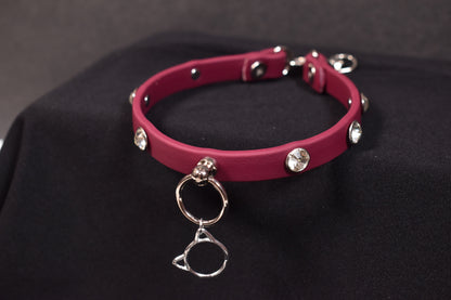 Biothane Wine Kitty Choker