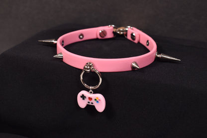 Biothane Pink Gamer Choker