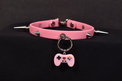 Biothane Pink Gamer Choker