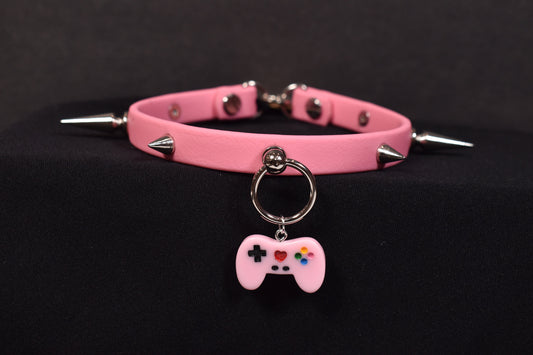 Biothane Pink Gamer Choker