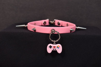 Biothane Pink Gamer Choker