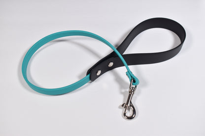 Black + Aqua Biothane Leash