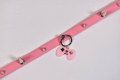 Biothane Pink Gamer Choker