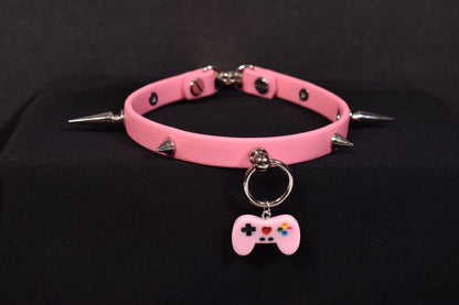 Biothane Pink Gamer Choker