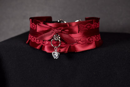 Burgundy Valentine's Choker